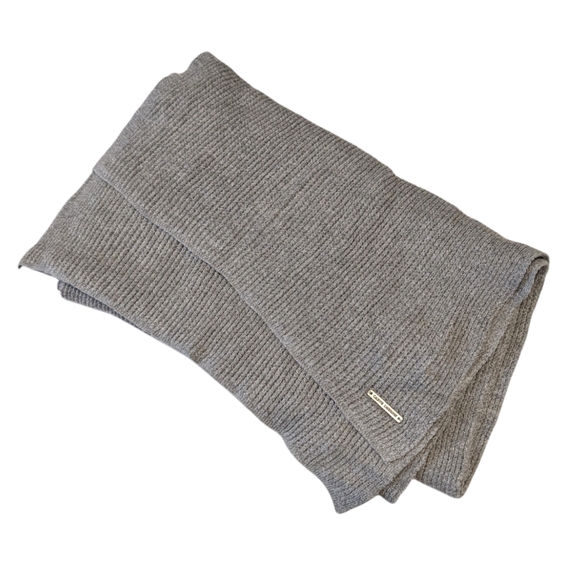 Carve Designs Accessories - Carve Designs Zapata Scarf Pewter Heather Ribbed Wrap Neck Warmer